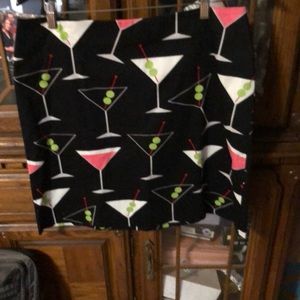Size 14 Martini print skirt
